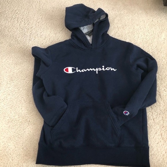 Champion Boys Youth Heritage Hooded Sweatshirt - Picture 3 of 7